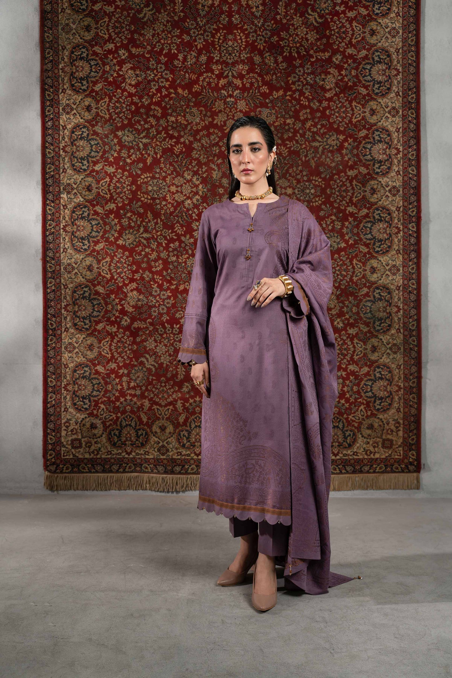 Nishat Linen - 3 Piece - Jacquard Suit - 42303392