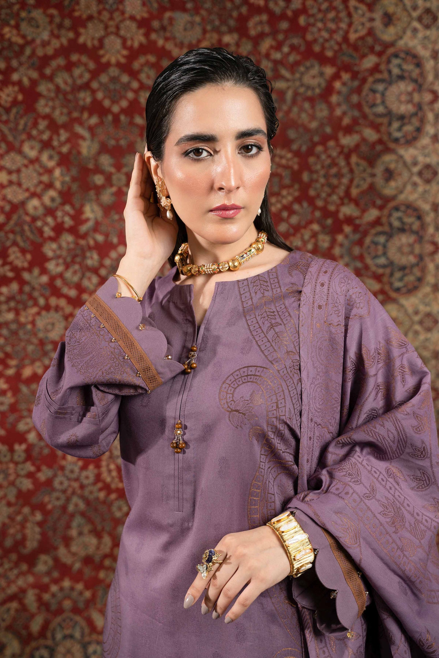 Nishat Linen - 3 Piece - Jacquard Suit - 42303392