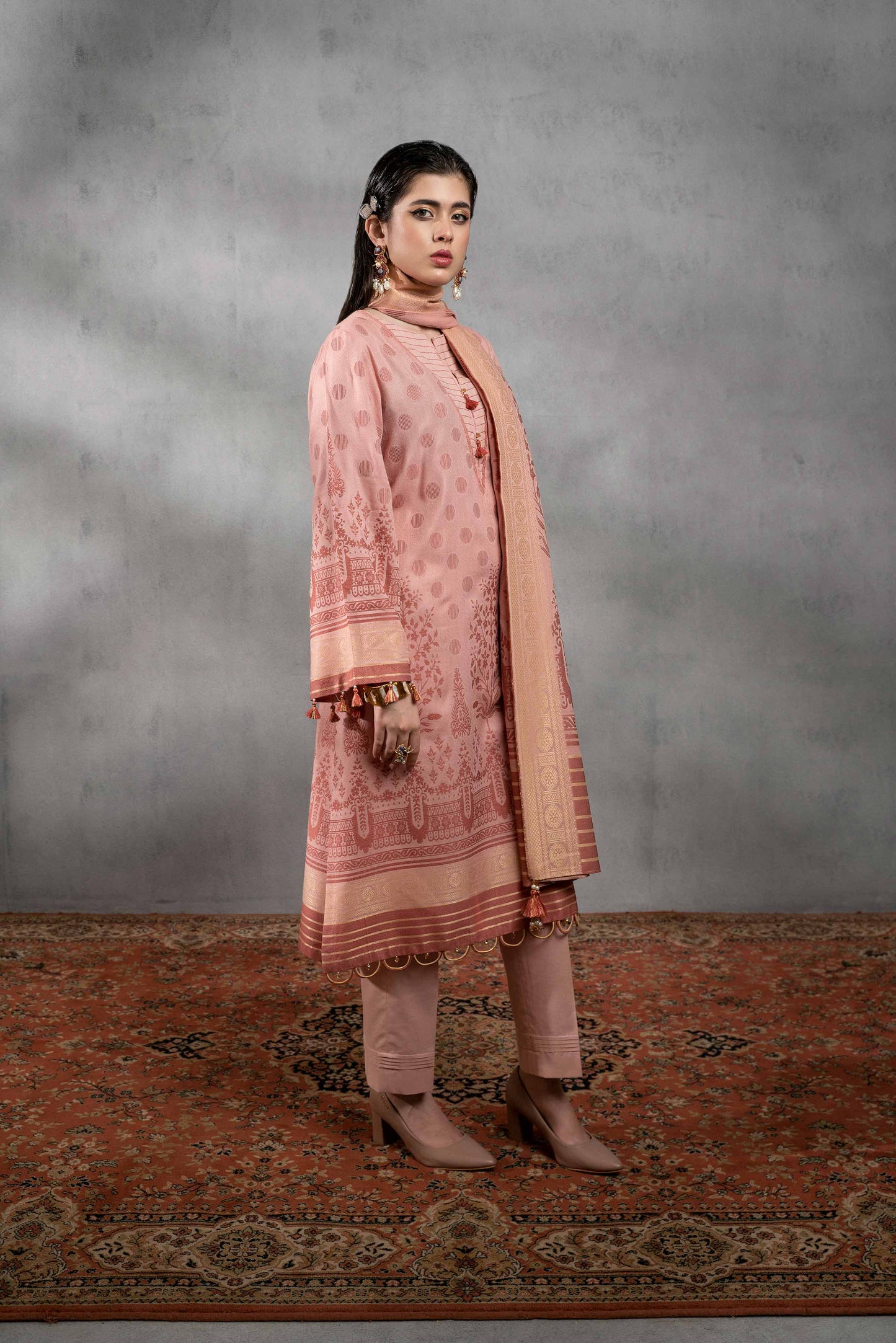 Nishat Linen - 3 Piece - Jacquard Suit - 42303393