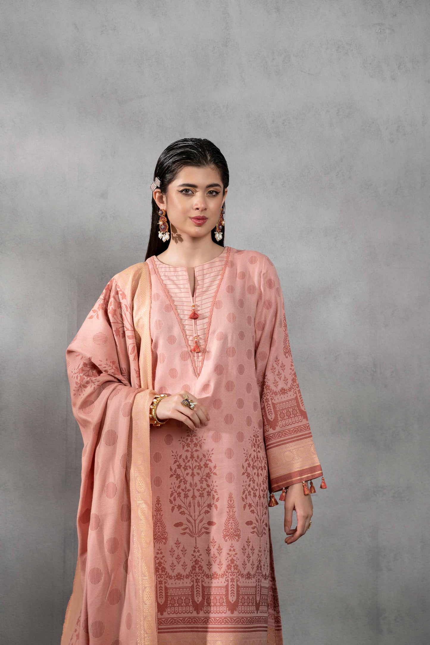 Nishat Linen - 3 Piece - Jacquard Suit - 42303393