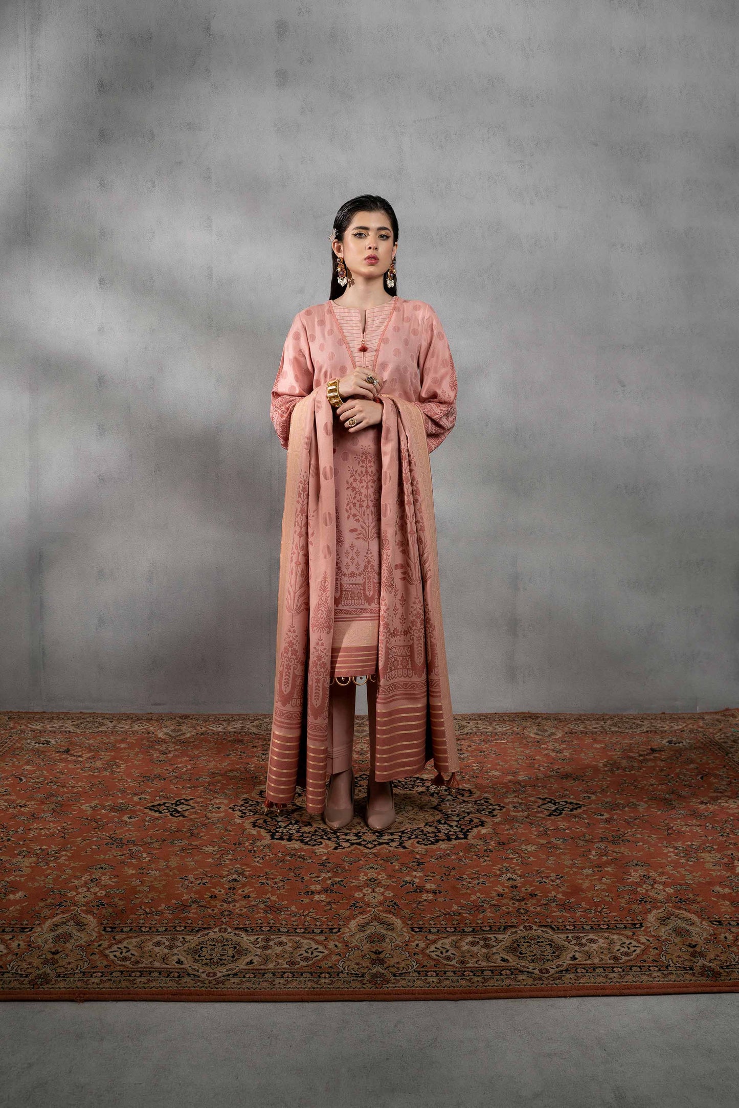 Nishat Linen - 3 Piece - Jacquard Suit - 42303393