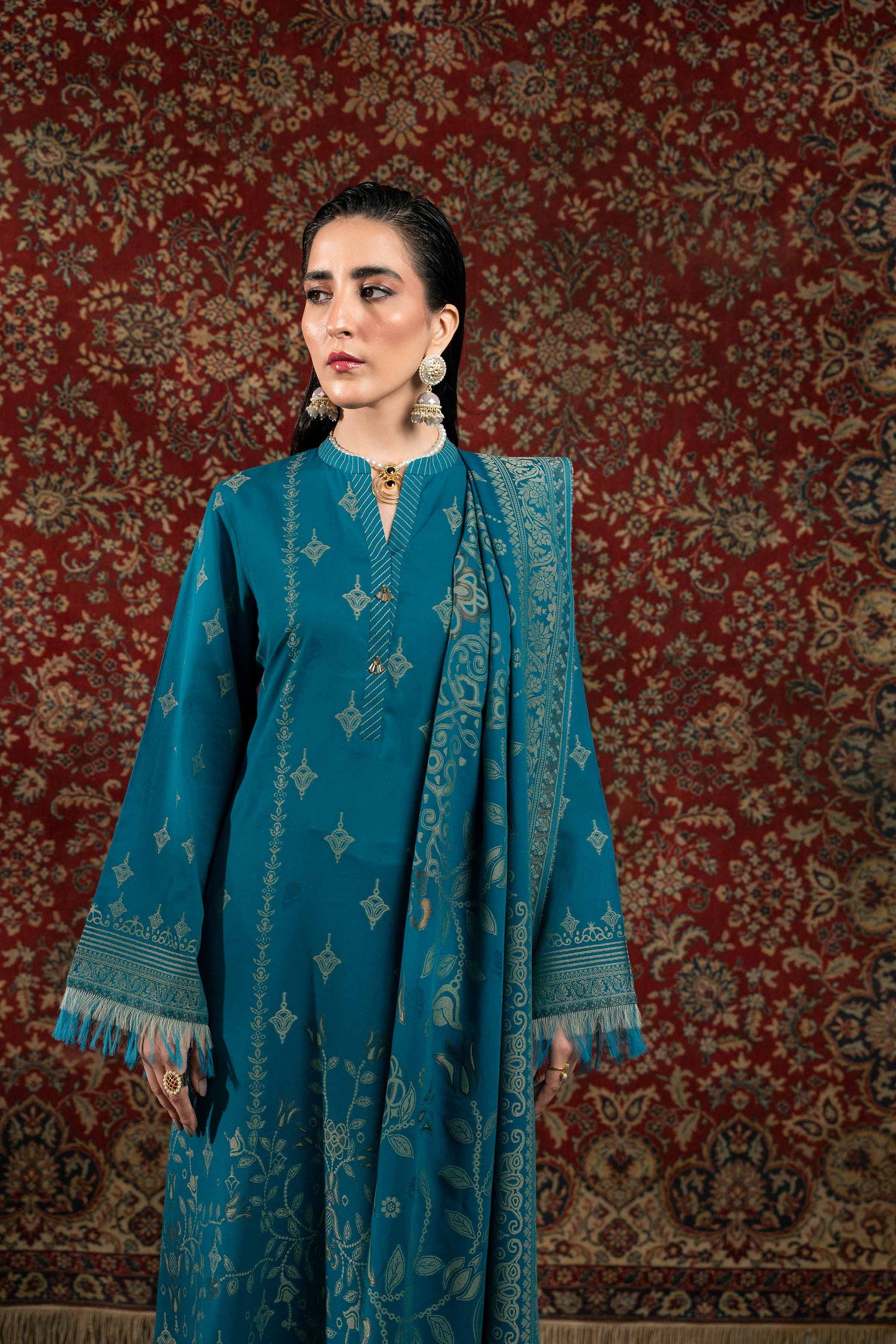 Nishat Linen - 3 Piece - Jacquard Suit - 42303394