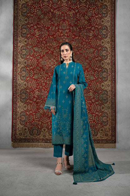 Nishat Linen - 3 Piece - Jacquard Suit - 42303394