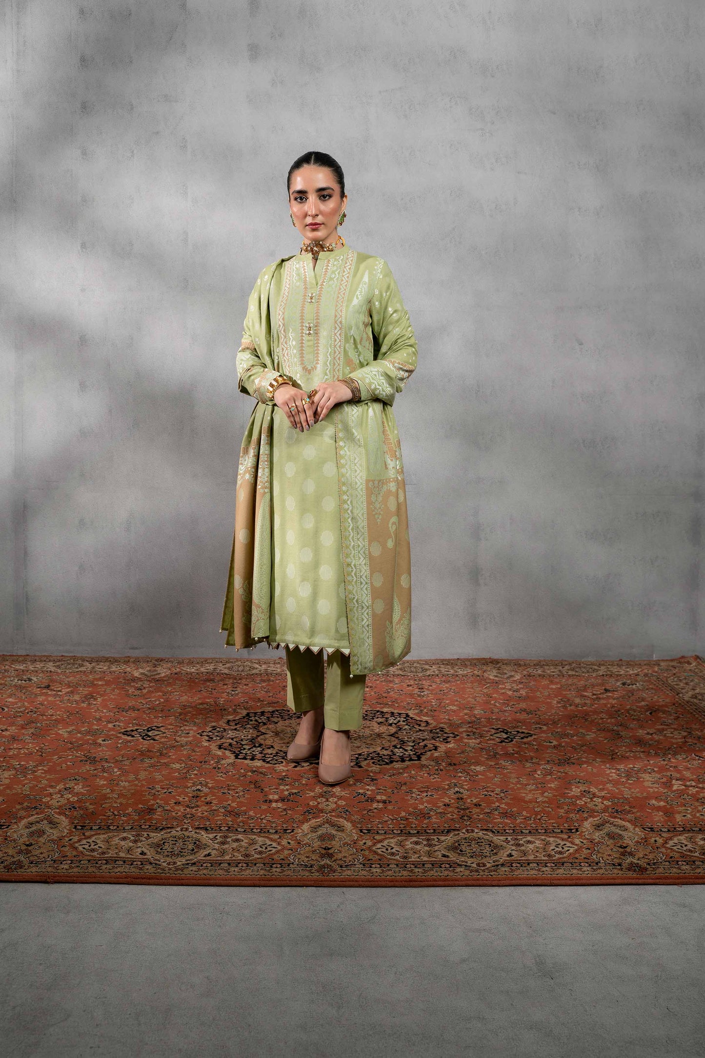 Nishat Linen - 3 Piece - Jacquard Suit - 42303395