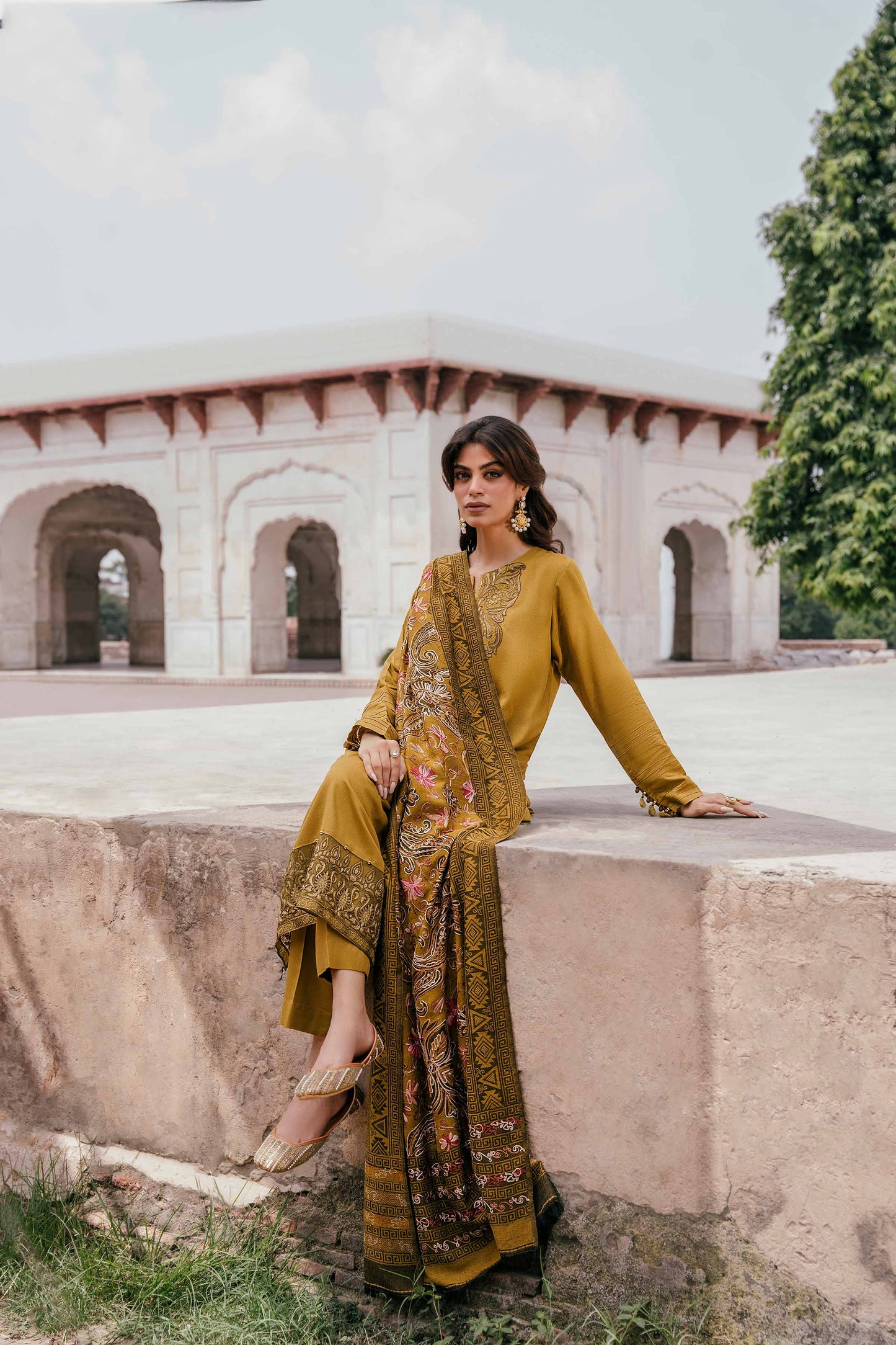 Nishat Linen - 3 Piece - Embroidered Suit - 42303396