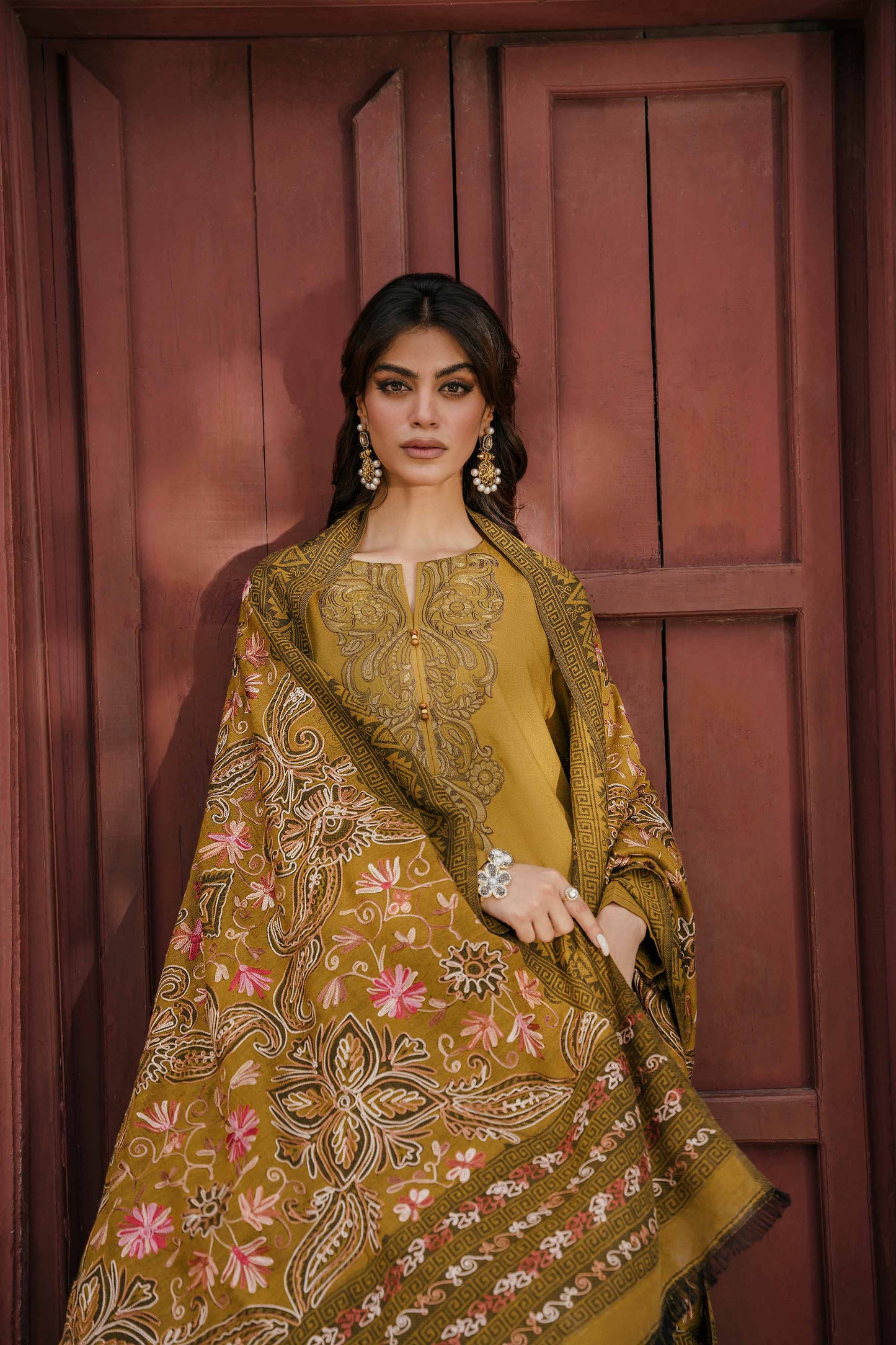 Nishat Linen - 3 Piece - Embroidered Suit - 42303396