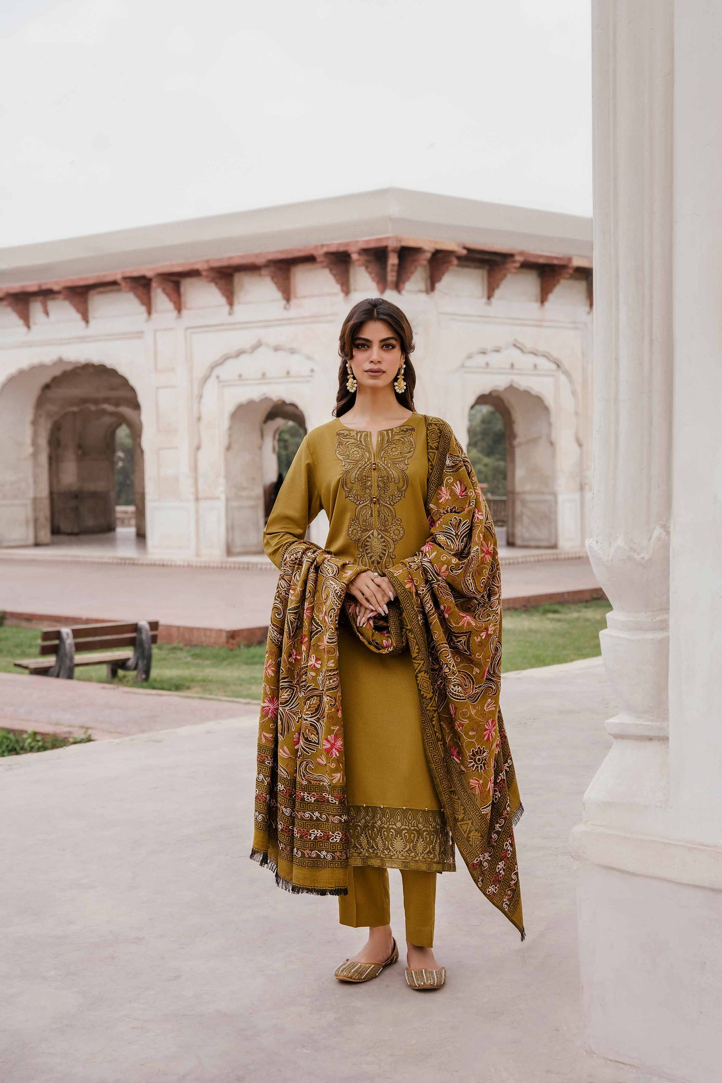 Nishat Linen - 3 Piece - Embroidered Suit - 42303396