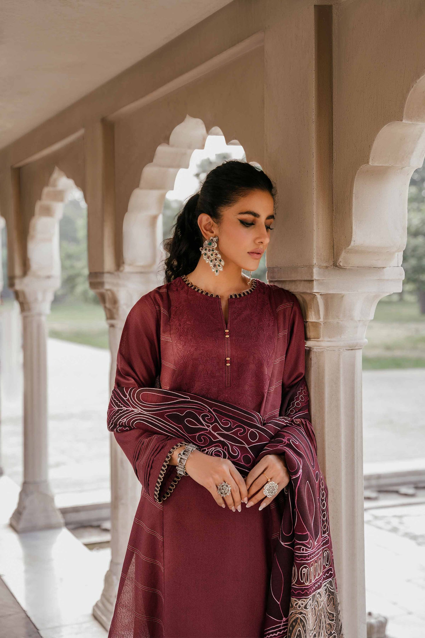 Nishat Linen - 3 Piece - Embroidered Suit - 42303398