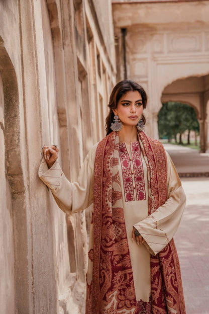 Nishat Linen - 3 Piece - Embroidered Suit - 42303400