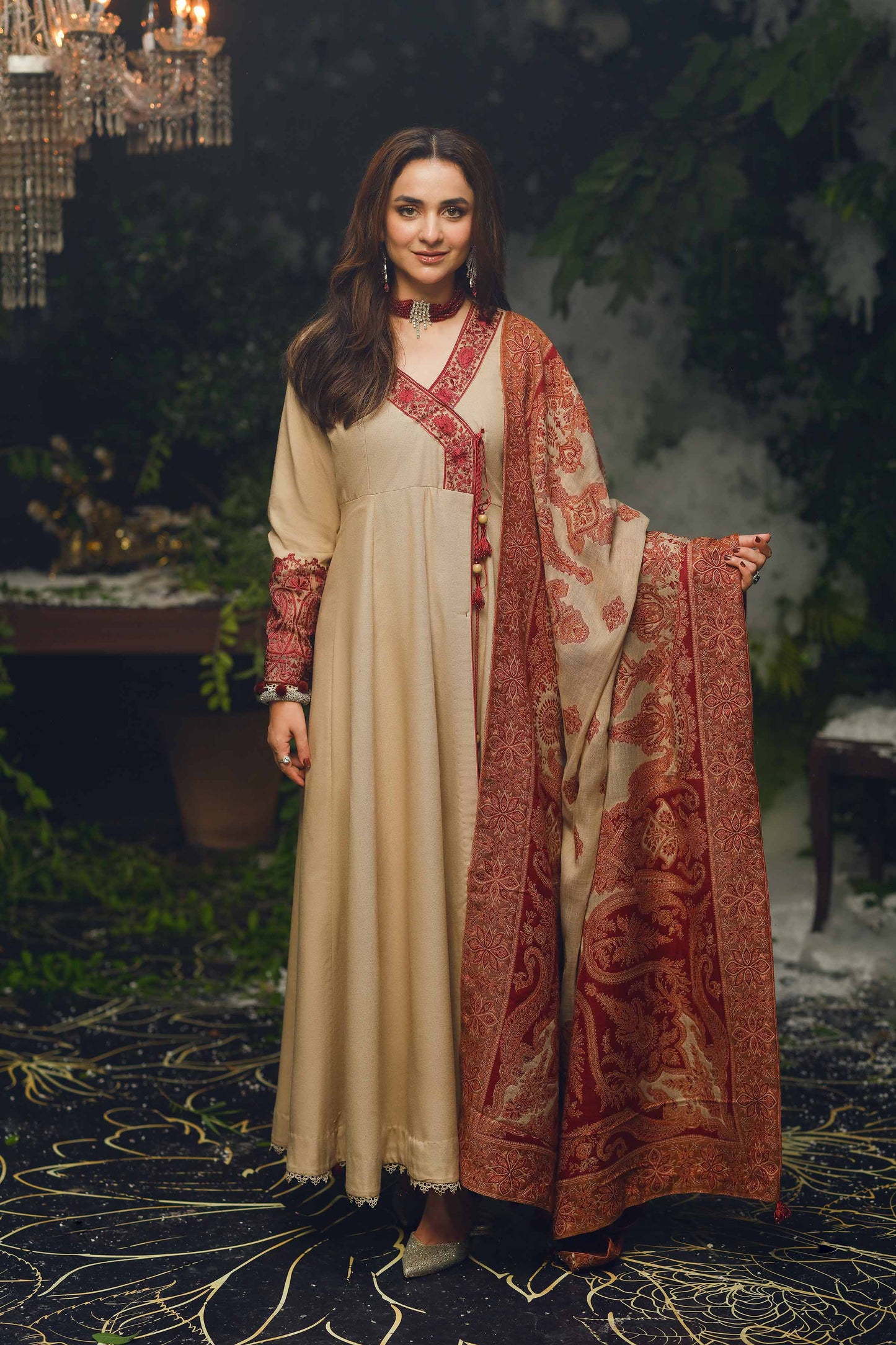 Nishat Linen - 3 Piece - Embroidered Suit - 42303400