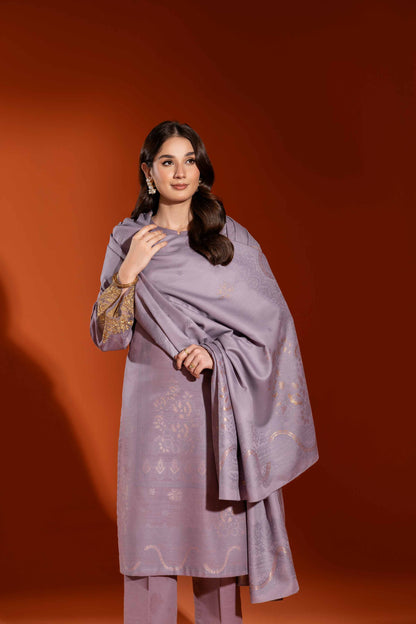 Nishat Linen - 3 Piece - Jacquard Embroidered Suit - 42303405