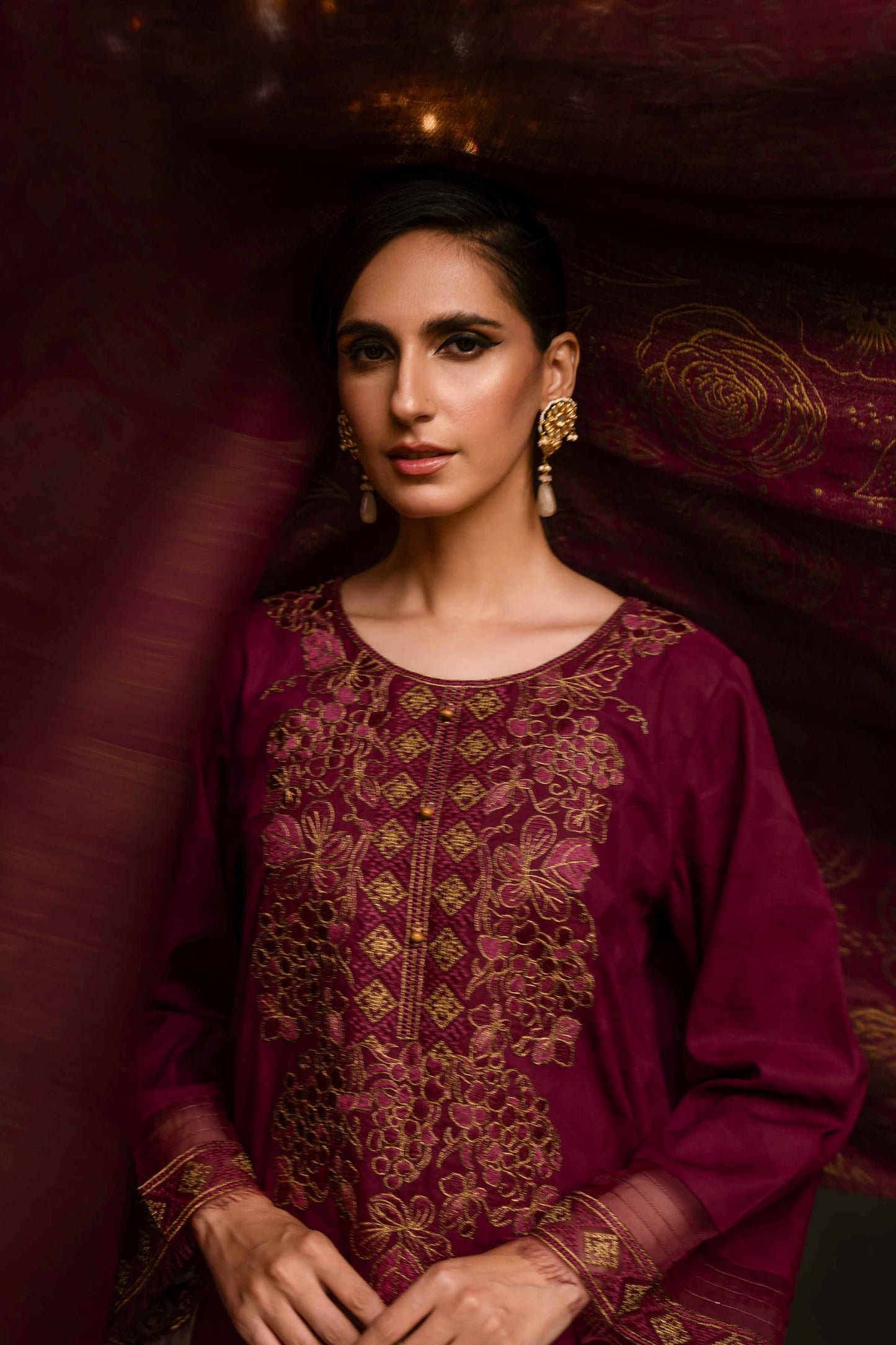 Nishat Linen - 3 Piece - Jacquard Embroidered Suit - 42303409