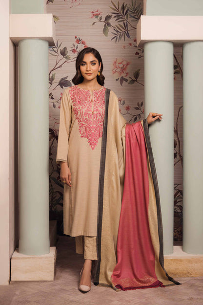 Nishat Linen - 3 Piece - Embroidered Suit - 42303417