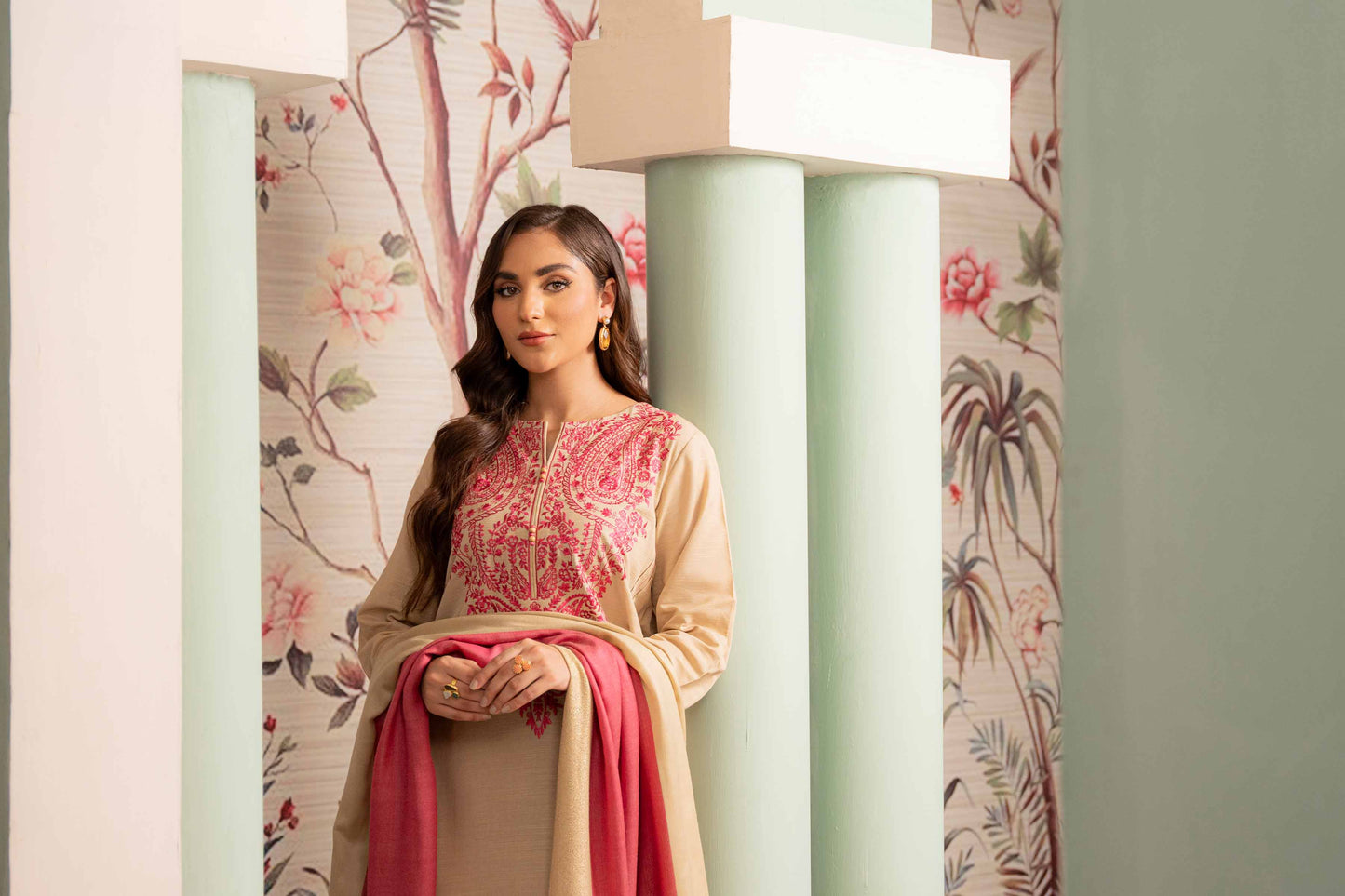 Nishat Linen - 3 Piece - Embroidered Suit - 42303417