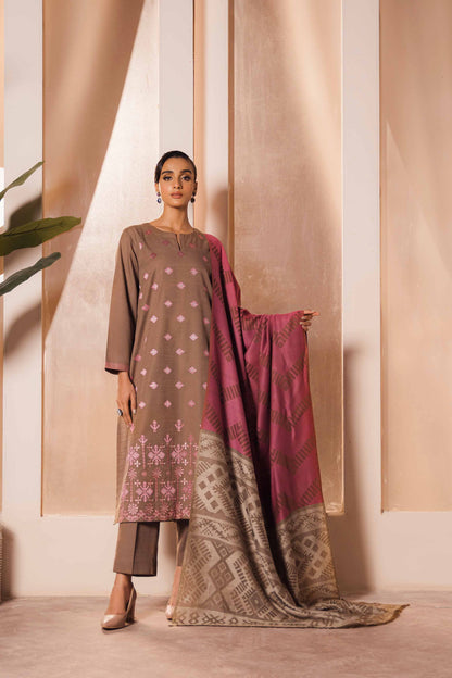 Nishat Linen - 3 Piece - Embroidered Suit - 42303419