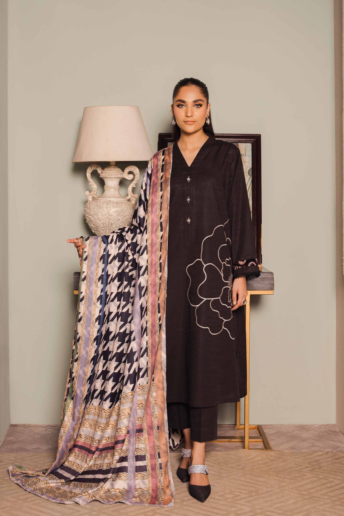 Nishat Linen - 3 Piece - Embroidered Suit - 42303422