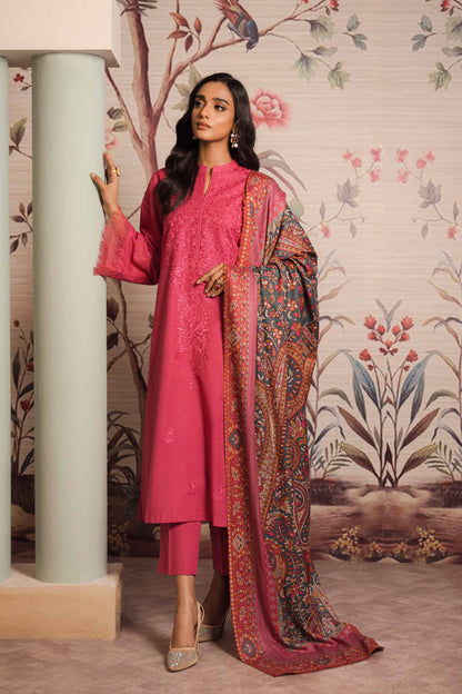 Nishat Linen - 3 Piece - Embroidered Suit - 42303424