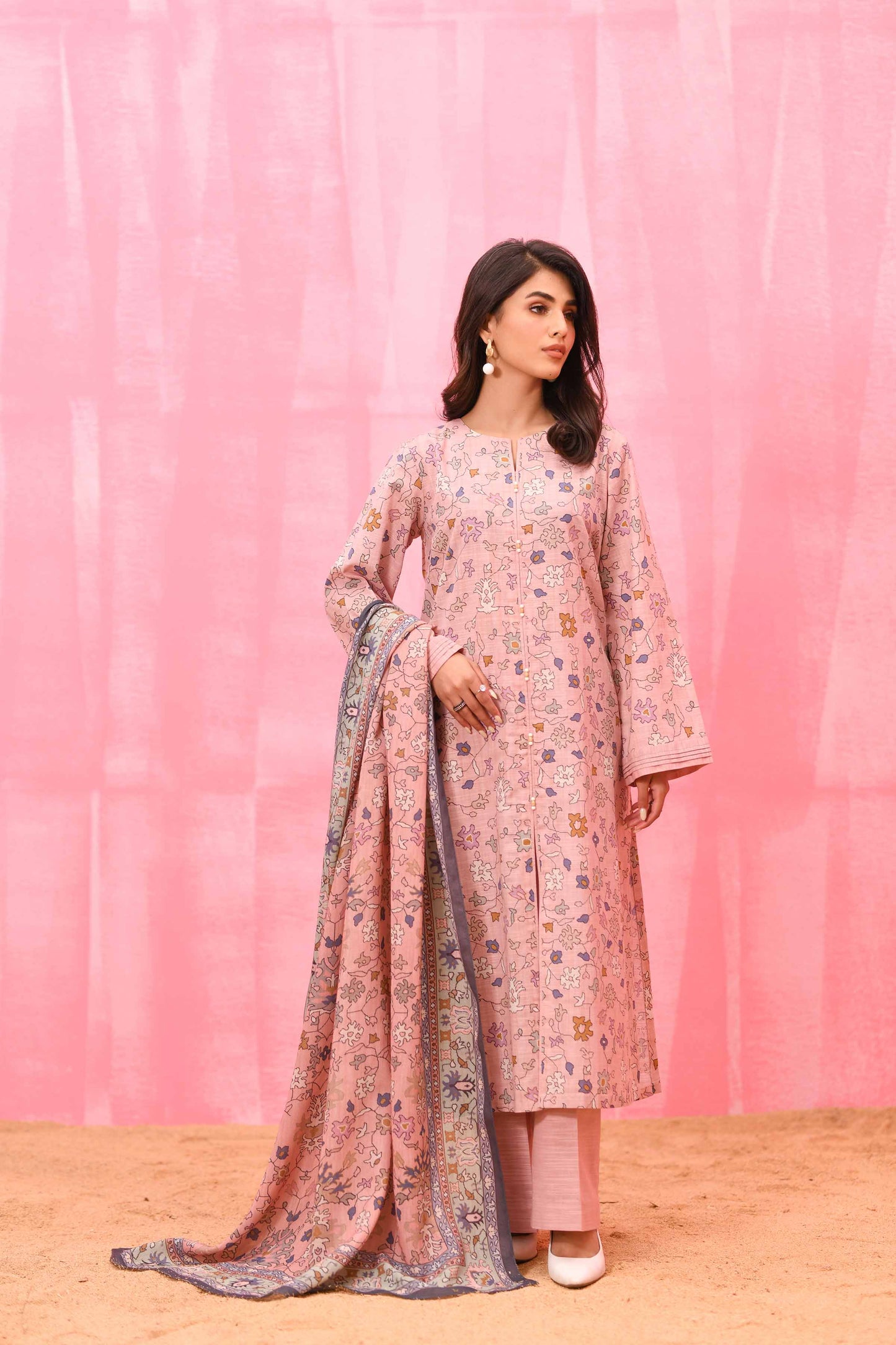 Nishat Linen - 3 Piece - Printed Suit - 42303430