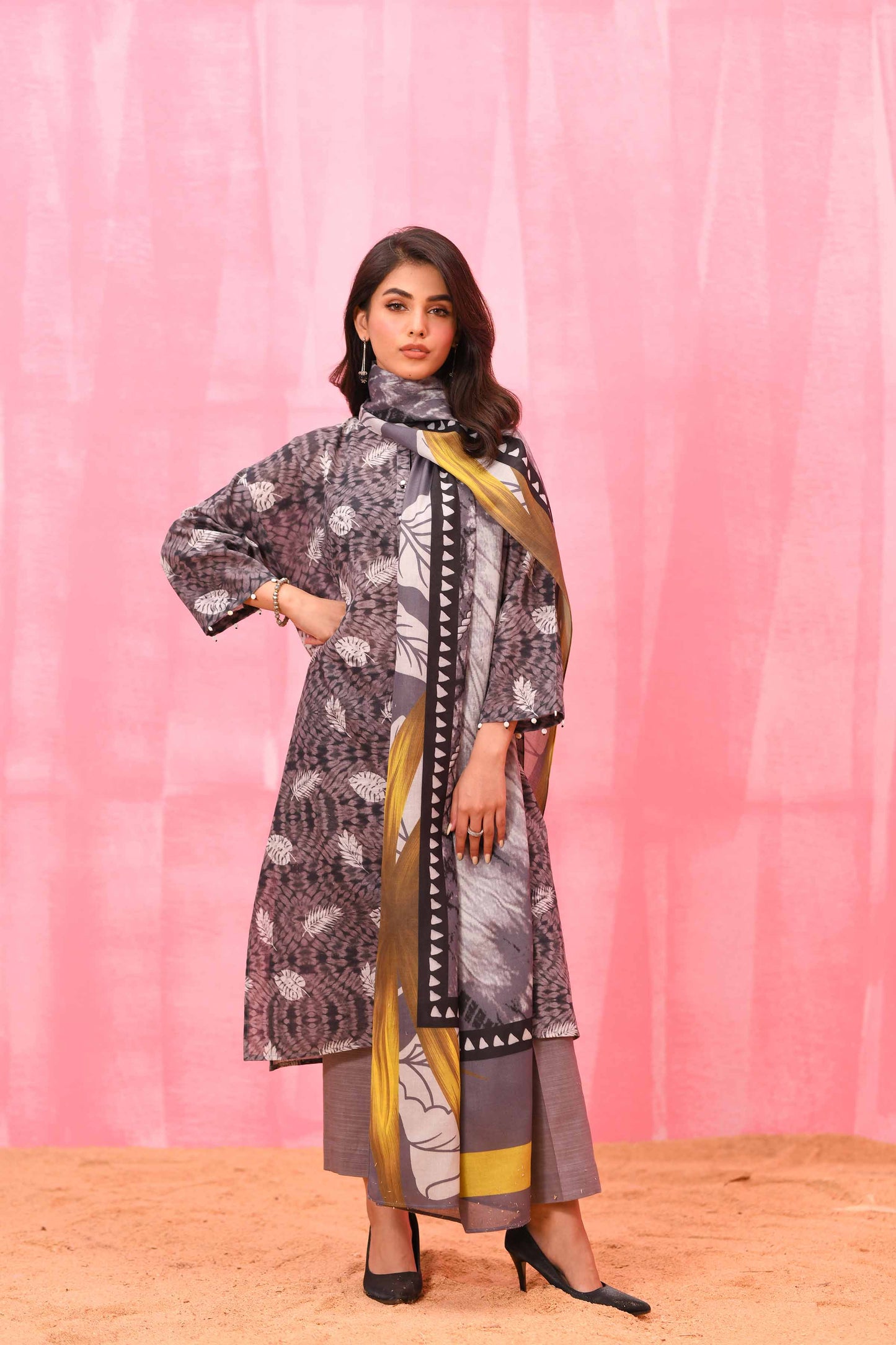 Nishat Linen - 3 Piece - Printed Suit - 42303434