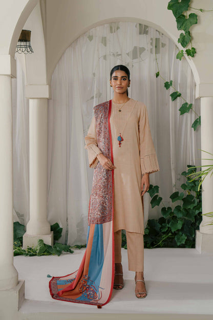 Nishat Linen - 3 Piece - Jacquard Suit - 42303436