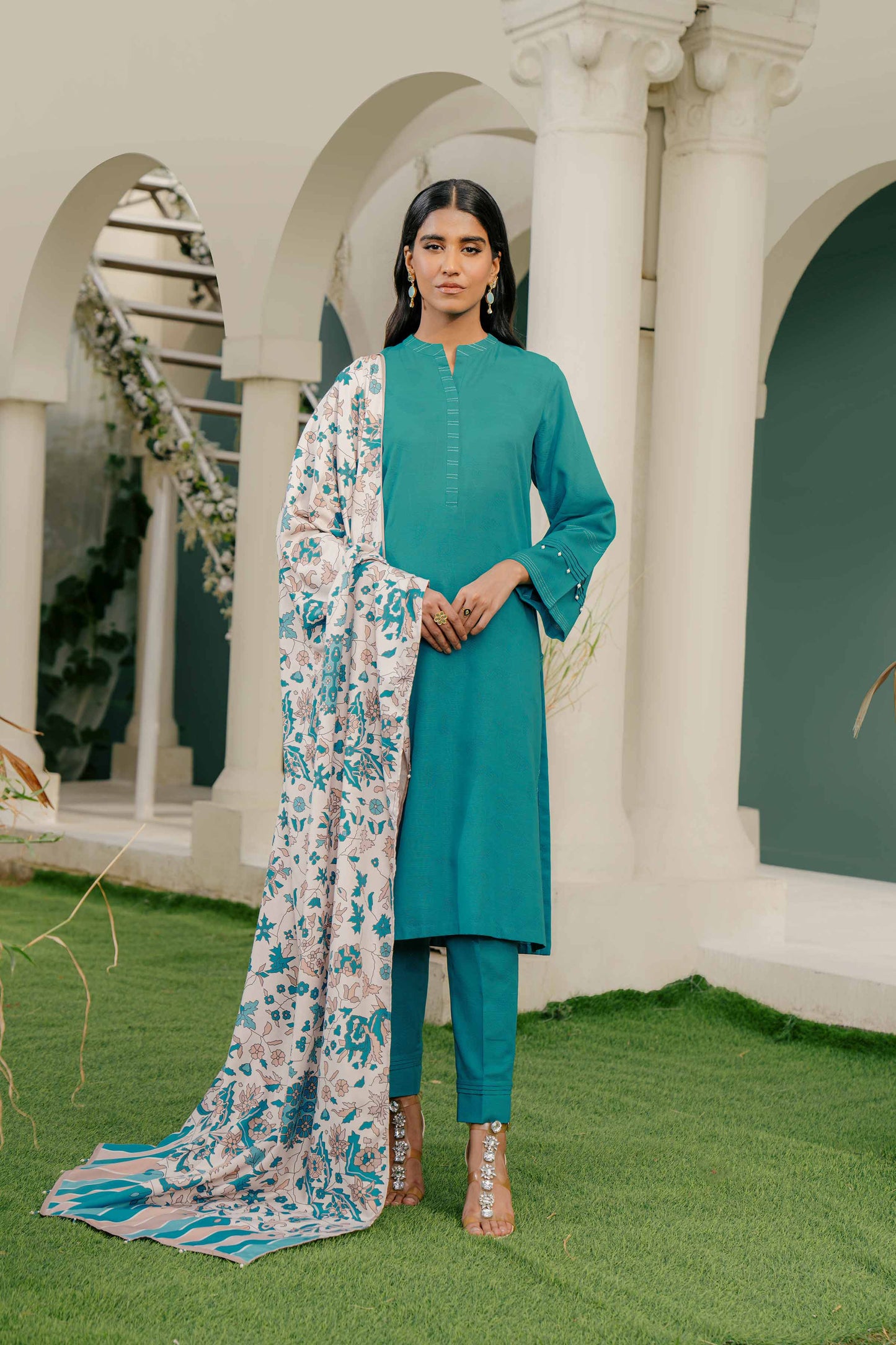 Nishat Linen - 3 Piece - Jacquard Suit - 42303438