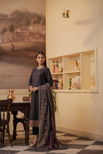 Nishat Linen - 3 Piece - Embroidered Suit - 42303446