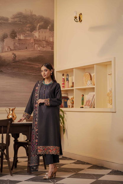 Nishat Linen - 3 Piece - Embroidered Suit - 42303446