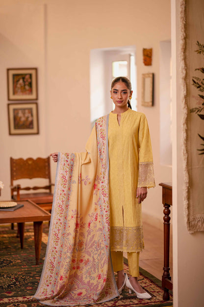 Nishat Linen - 3 Piece - Embroidered Suit - 42303451