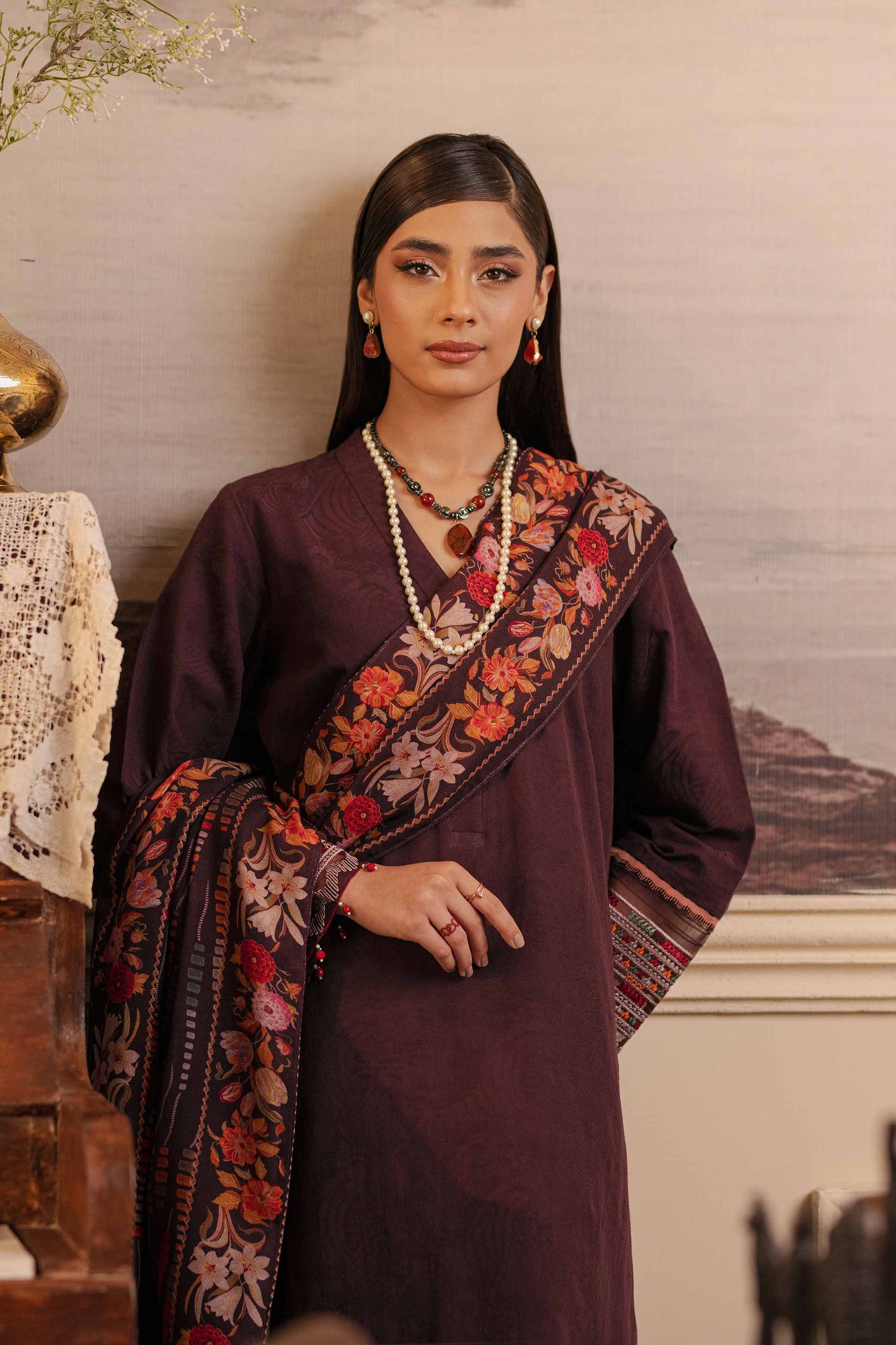 Nishat Linen - 3 Piece - Embroidered Suit - 42303454