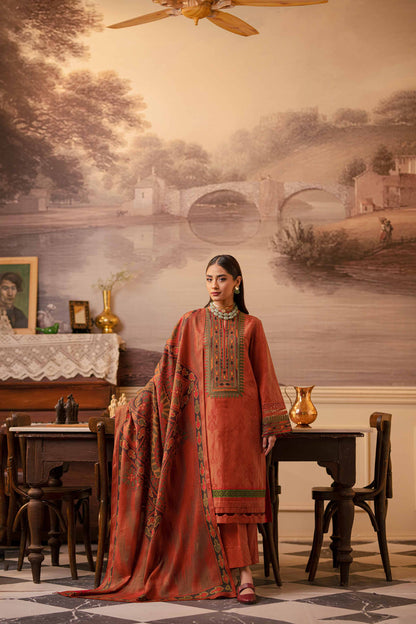 Nishat Linen - 3 Piece - Embroidered Suit - 42303455