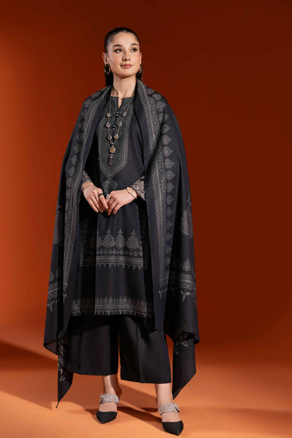 Nishat Linen - 3 Piece - Jacquard Embroidered Suit - 42303458