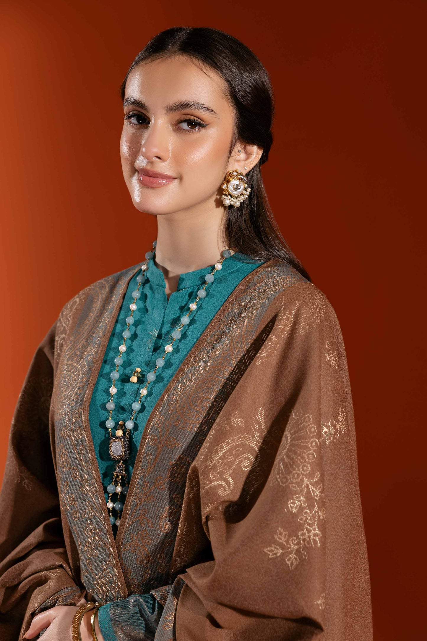 Nishat Linen - 3 Piece - Jacquard Embroidered Suit - 42303460