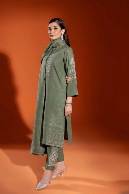 Nishat Linen - 3 Piece - Jacquard Embroidered Suit - 42303462