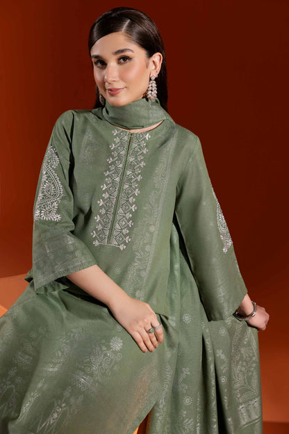 Nishat Linen - 3 Piece - Jacquard Embroidered Suit - 42303462