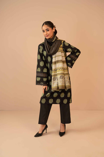 Nishat Linen - 3 Piece - Digital Printed Jacquard Suit - 42303464