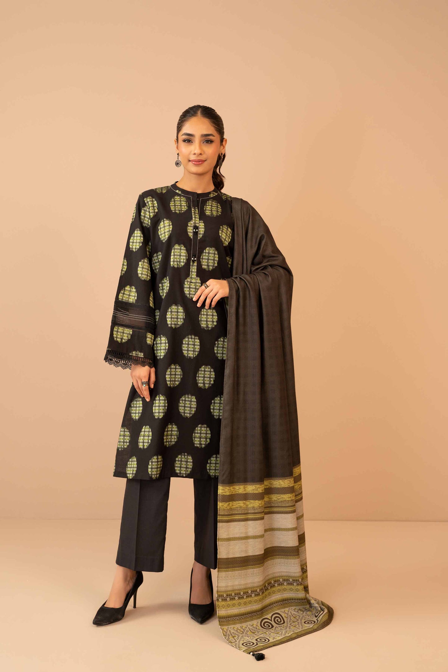 Nishat Linen - 3 Piece - Digital Printed Jacquard Suit - 42303464