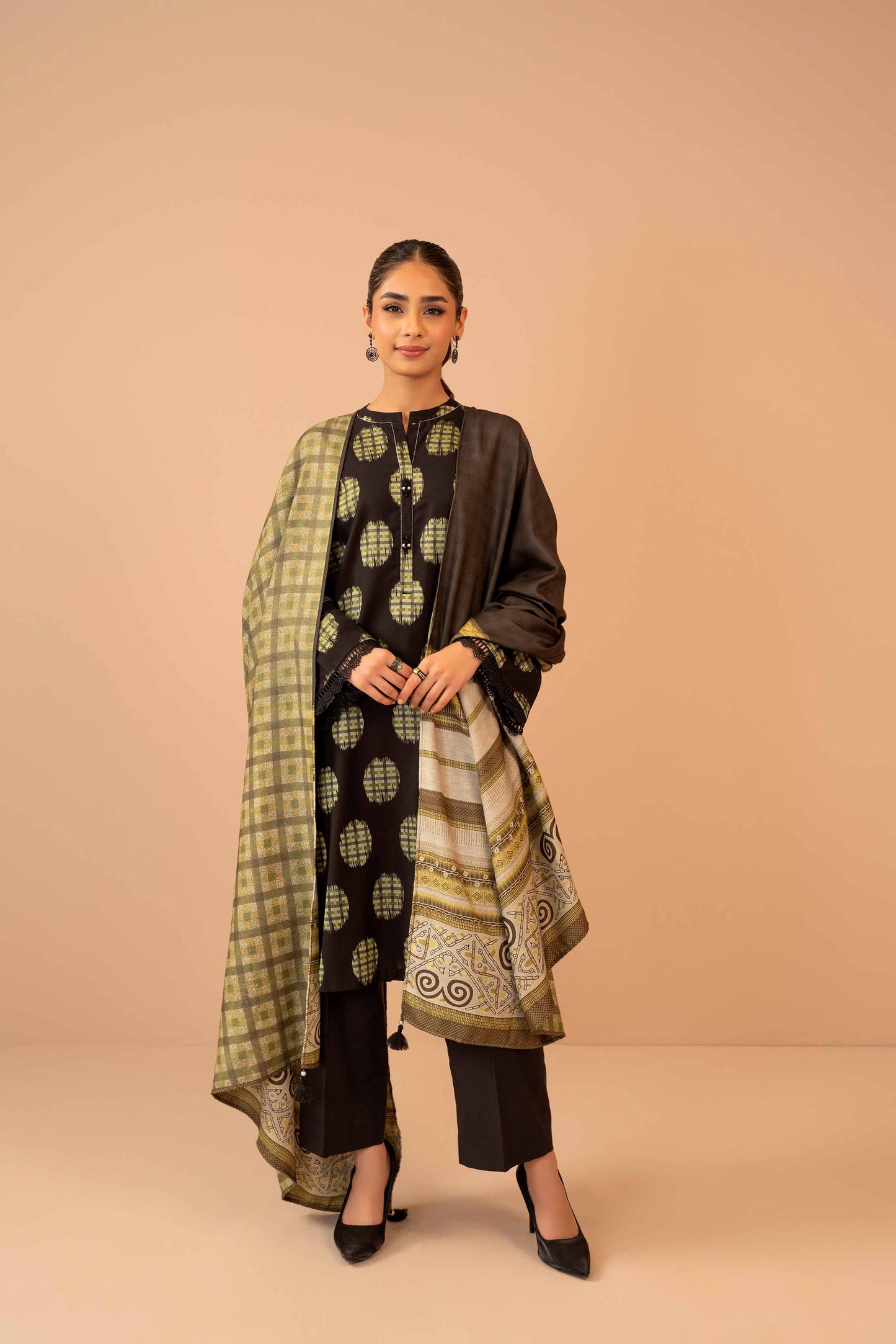 Nishat Linen - 3 Piece - Digital Printed Jacquard Suit - 42303464