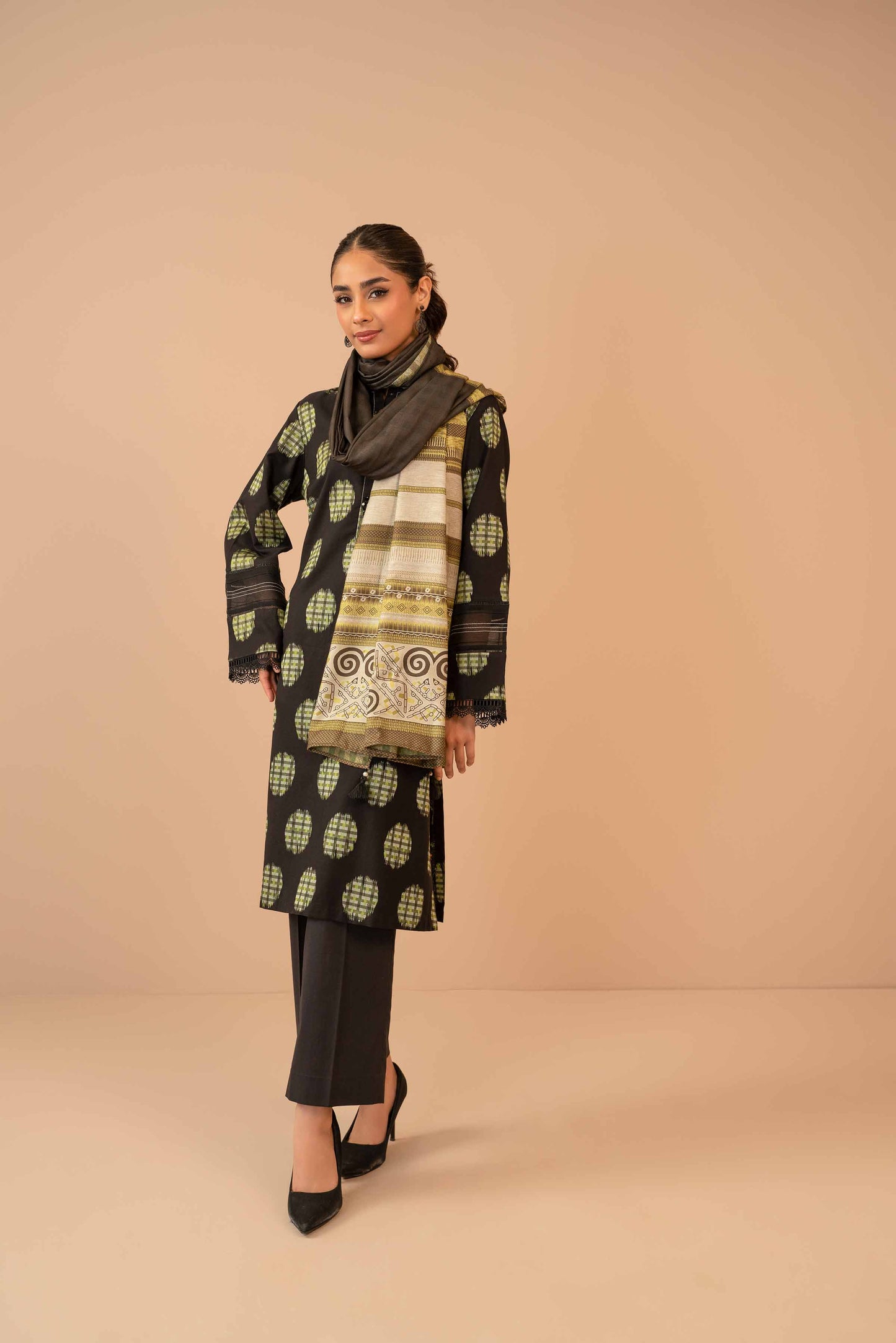 Nishat Linen - 3 Piece - Digital Printed Jacquard Suit - 42303464