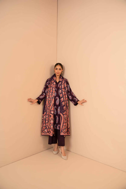 Nishat Linen - 3 Piece - Digital Printed Jacquard Suit - 42303467