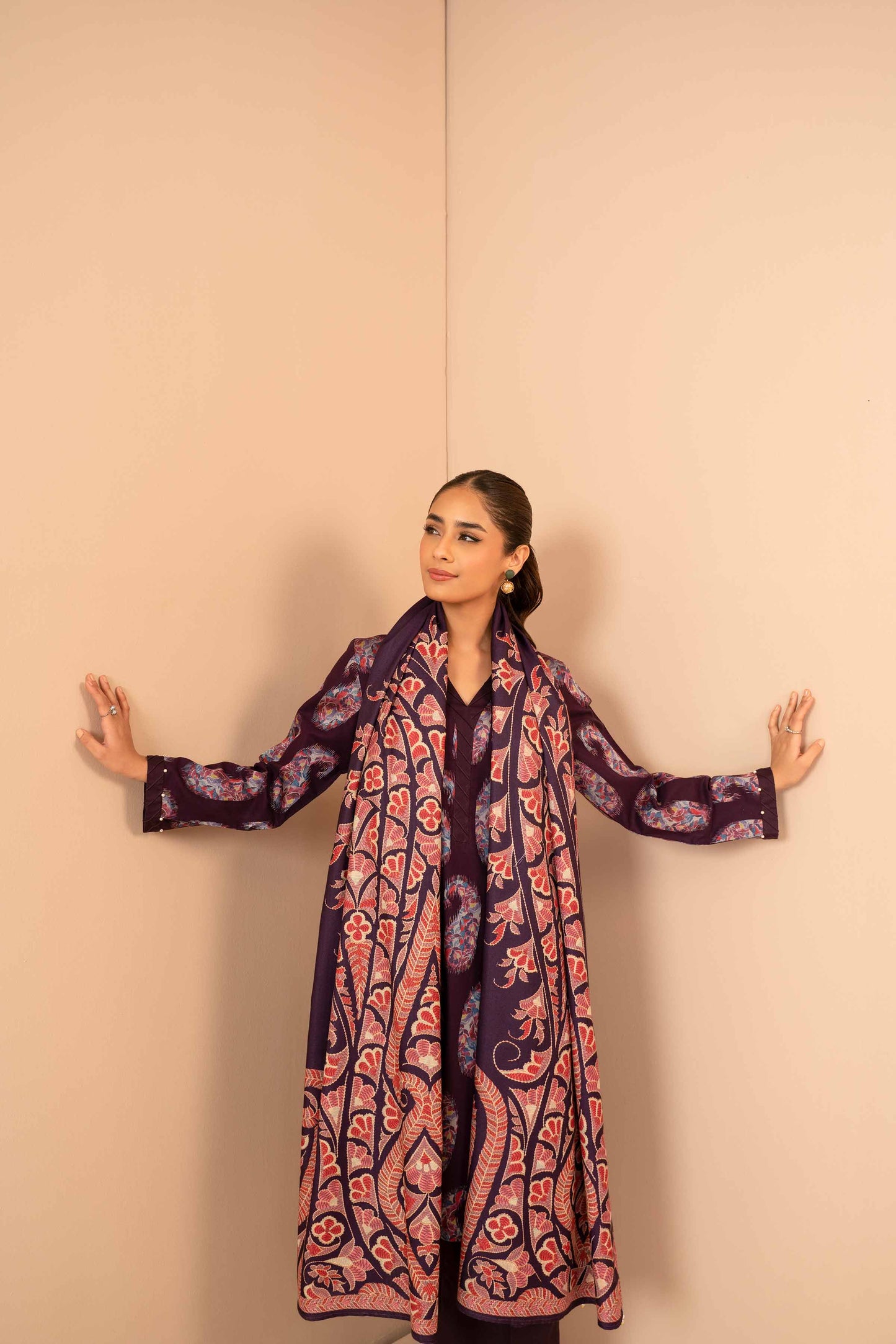 Nishat Linen - 3 Piece - Digital Printed Jacquard Suit - 42303467