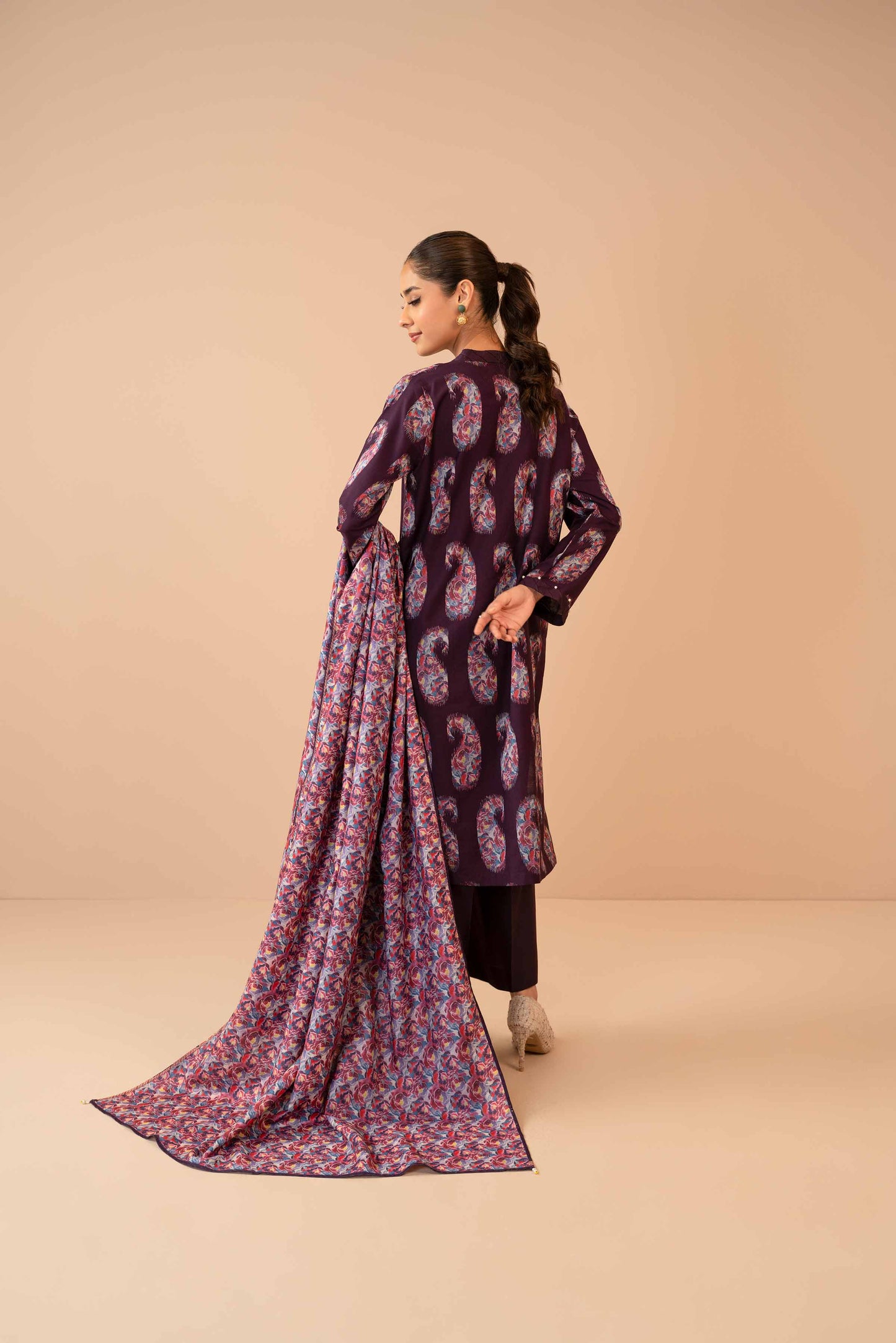 Nishat Linen - 3 Piece - Digital Printed Jacquard Suit - 42303467