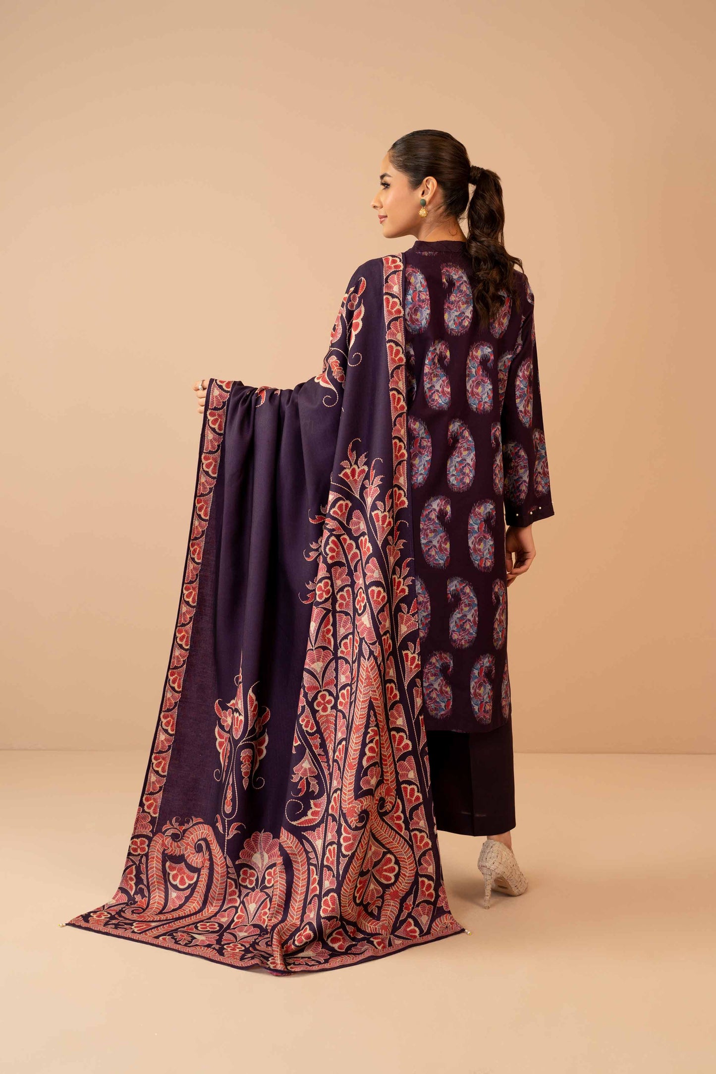 Nishat Linen - 3 Piece - Digital Printed Jacquard Suit - 42303467