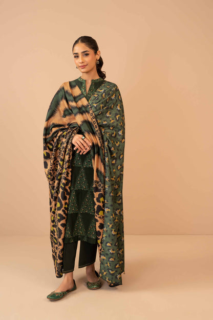 Nishat Linen - 3 Piece - Digital Printed Jacquard Suit - 42303468