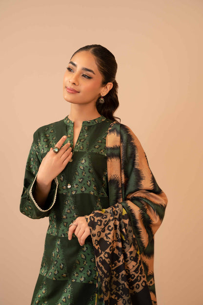 Nishat Linen - 3 Piece - Digital Printed Jacquard Suit - 42303468