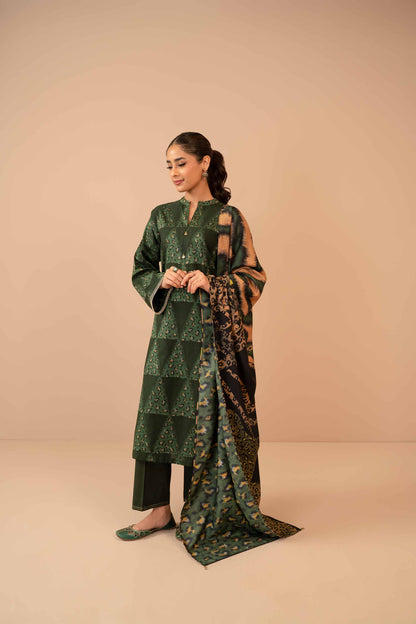 Nishat Linen - 3 Piece - Digital Printed Jacquard Suit - 42303468