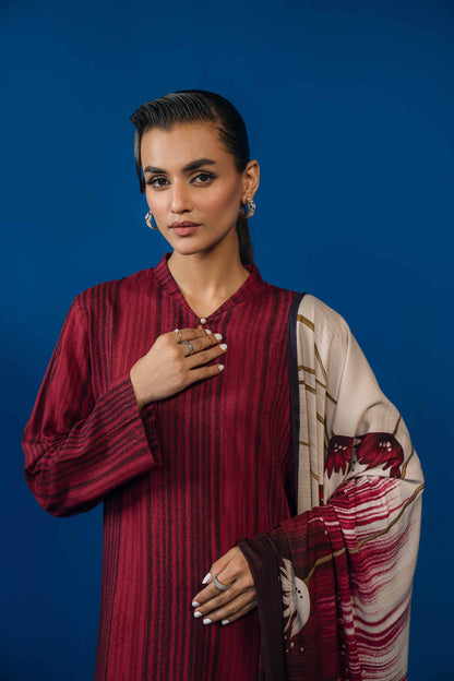 Nishat Linen - 3 Piece - Printed Loose Fabric - 42304003