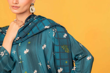 Nishat Linen - 3 Piece - Printed Loose Fabric - 42304004