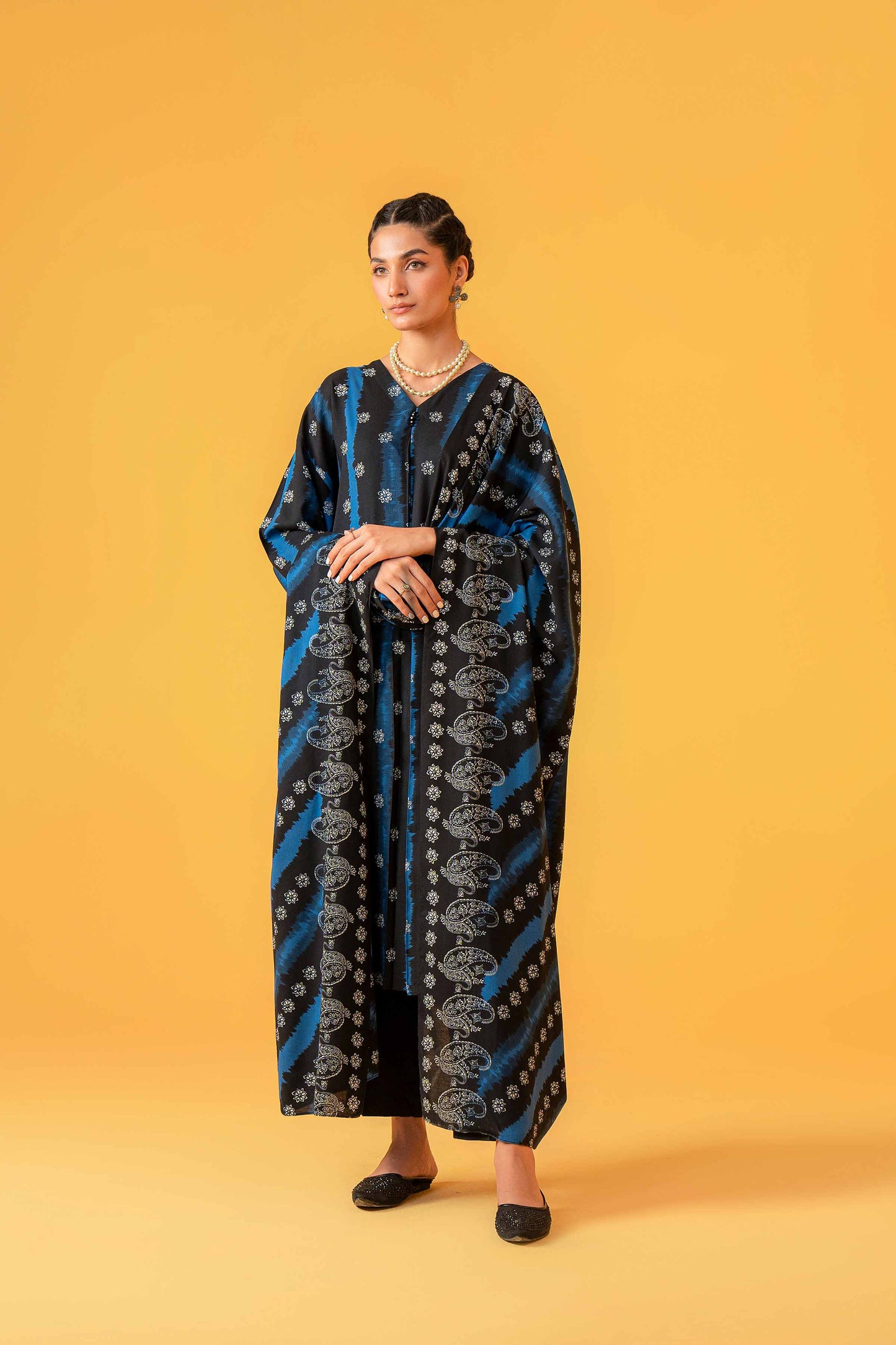 Nishat Linen - 3 Piece - Printed Loose Fabric - 42304007