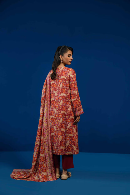 Nishat Linen - 3 Piece - Printed Loose Fabric - 42304008