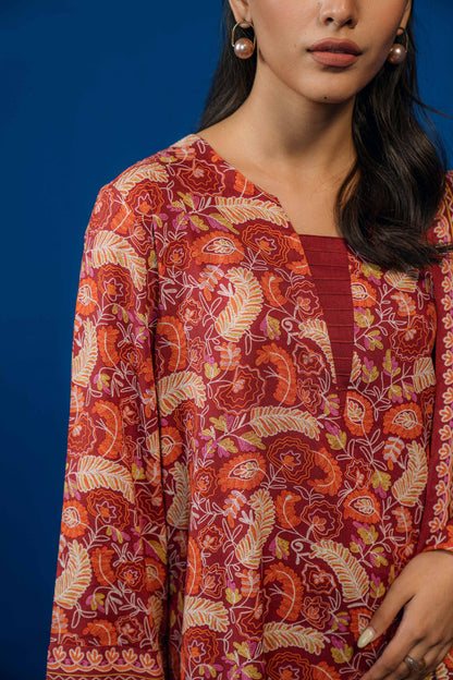 Nishat Linen - 3 Piece - Printed Loose Fabric - 42304008